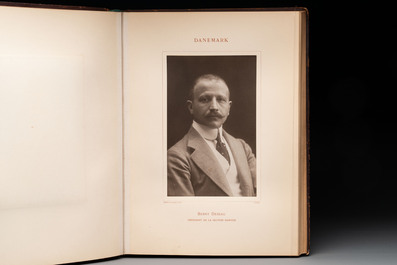 A commemorative book for foreign participators of the Brussels International Exhibition, dated 1910
