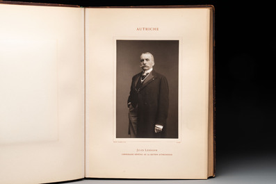 A commemorative book for foreign participators of the Brussels International Exhibition, dated 1910