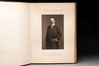 A commemorative book for foreign participators of the Brussels International Exhibition, dated 1910
