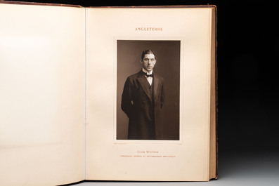 A commemorative book for foreign participators of the Brussels International Exhibition, dated 1910