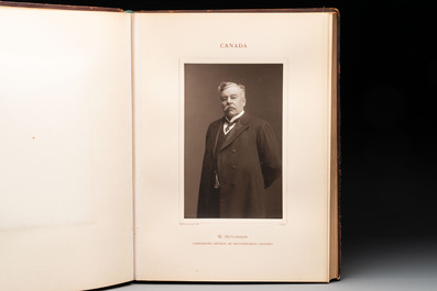 A commemorative book for foreign participators of the Brussels International Exhibition, dated 1910