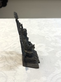 Two small Sino-Tibetan bronze Buddhas, 19/20th C.