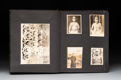 Two photo albums of a Japanese military academy and military operations in China, 1st half 20th C.