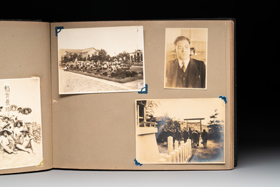 Two photo albums of a Japanese military academy and military operations in China, 1st half 20th C.
