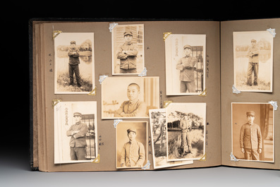 Two photo albums of a Japanese military academy and military operations in China, 1st half 20th C.