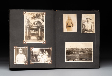 Two photo albums of a Japanese military academy and military operations in China, 1st half 20th C.