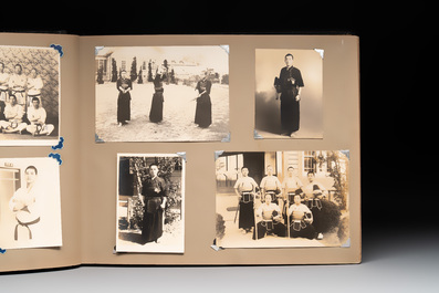 Two photo albums of a Japanese military academy and military operations in China, 1st half 20th C.