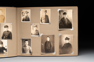 Two photo albums of a Japanese military academy and military operations in China, 1st half 20th C.