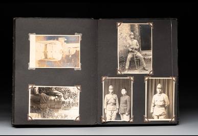 Two photo albums of a Japanese military academy and military operations in China, 1st half 20th C.