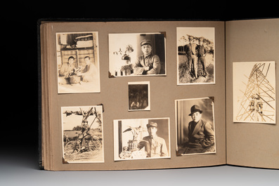 Two photo albums of a Japanese military academy and military operations in China, 1st half 20th C.