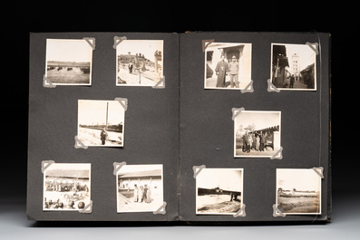 Two photo albums of a Japanese military academy and military operations in China, 1st half 20th C.