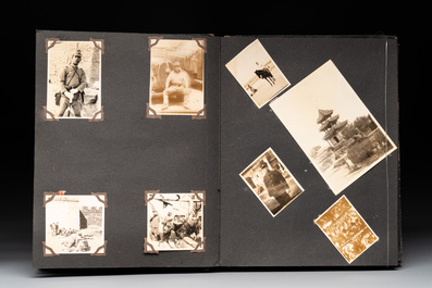 Two photo albums of a Japanese military academy and military operations in China, 1st half 20th C.