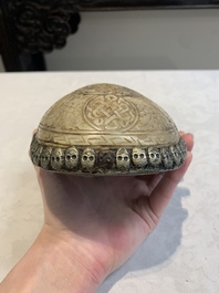 A Tibetan 'kapala' or skull-bowl, 19th C.