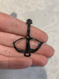 Two pewter-lead alloy pilgrim's badges, The Netherlands, 14/15th C.
