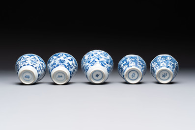 16 Chinese blue and white wares, Ming/Qing