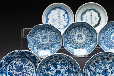 16 Chinese blue and white wares, Ming/Qing