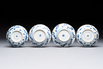 16 Chinese blue and white wares, Ming/Qing