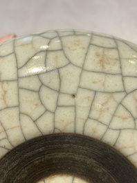 A Chinese ge-type tripod censer, 18/19th C.