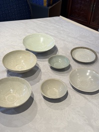 Seven Chinese monochrome wares, Yuan/Ming