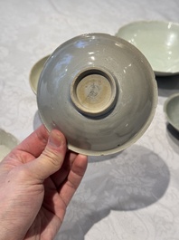Seven Chinese monochrome wares, Yuan/Ming