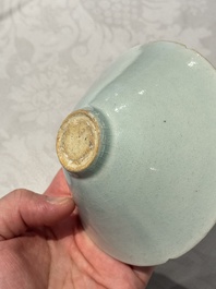 A Chinese qingbai lobed bowl, Song