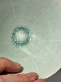 A Chinese qingbai lobed bowl, Song
