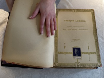 'The Great International Golden Book': portraits of distinguished Chinese and foreign residents, dated 1938