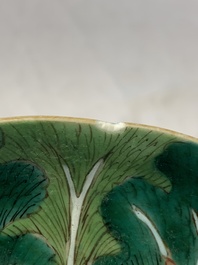 A collection of eight Chinese famille rose wares, 19th C.