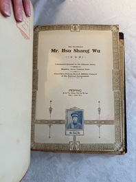 'The Great International Golden Book': portraits of distinguished Chinese and foreign residents, dated 1938