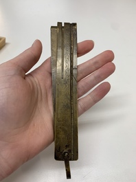 Seven various Chinese metal and cloisonn&eacute; locks, Qing