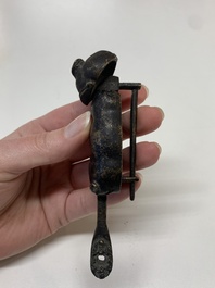Seven various Chinese metal and cloisonn&eacute; locks, Qing