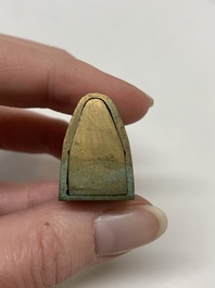 Seven various Chinese metal and cloisonn&eacute; locks, Qing
