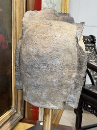 A Chinese stone head of Guanyin, Song/Ming