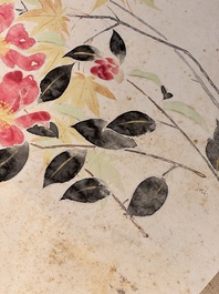 Chen Zifen 陳子奮 (1898-1976): 'Flowers', ink and colour on paper