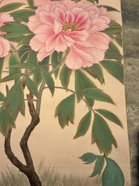 Yu Fei'an 于非闇 (1889-1959): 'Peony and butterfly', ink and colour on paper