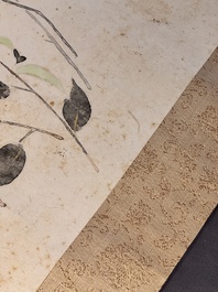 Chen Zifen 陳子奮 (1898-1976): 'Flowers', ink and colour on paper