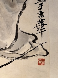 Qi Baishi 齊白石 (1864-1957): 'Drunk man', ink and colour on paper
