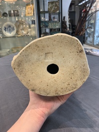 Three Chinese famille rose figures of the star gods and a figure of a lady, 19/20th C.