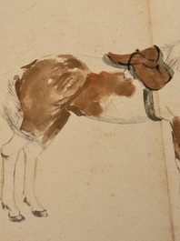 Fang Junbi 方君璧 (1898-1986): 'Album of paintings', ink and colour on paper
