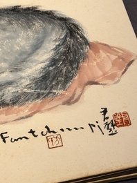 Fang Junbi 方君璧 (1898-1986): 'Album of paintings', ink and colour on paper