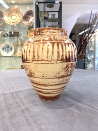 A Hispano-Moresque lustre-glazed vase, Spain, 17th C.