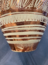 A Hispano-Moresque lustre-glazed vase, Spain, 17th C.