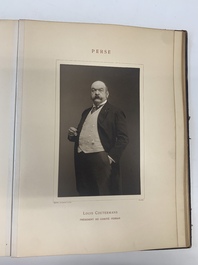 A commemorative book for foreign participators of the Brussels International Exhibition, dated 1910