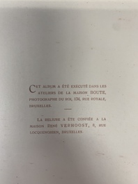 A commemorative book for foreign participators of the Brussels International Exhibition, dated 1910