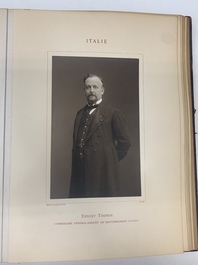 A commemorative book for foreign participators of the Brussels International Exhibition, dated 1910