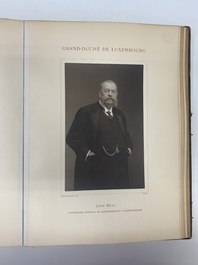 A commemorative book for foreign participators of the Brussels International Exhibition, dated 1910