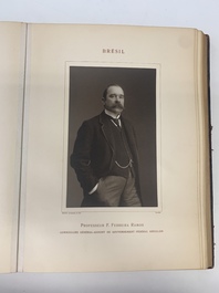 A commemorative book for foreign participators of the Brussels International Exhibition, dated 1910