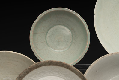 Seven Chinese monochrome wares, Yuan/Ming