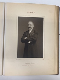 A commemorative book for foreign participators of the Brussels International Exhibition, dated 1910