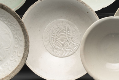 Seven Chinese monochrome wares, Yuan/Ming